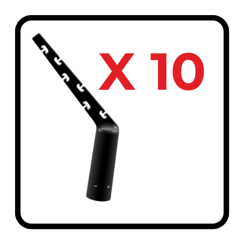 T-Post Defender™ – 10 Pack ~Universal T-Post Fence Topper for Livestock, Garden & Security Fencing