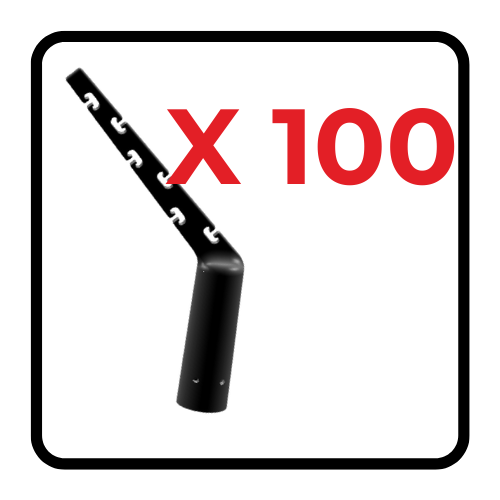 T-Post Defender™ – 100 Pack ~Universal T-Post Fence Topper for Livestock, Garden & Security Fencing