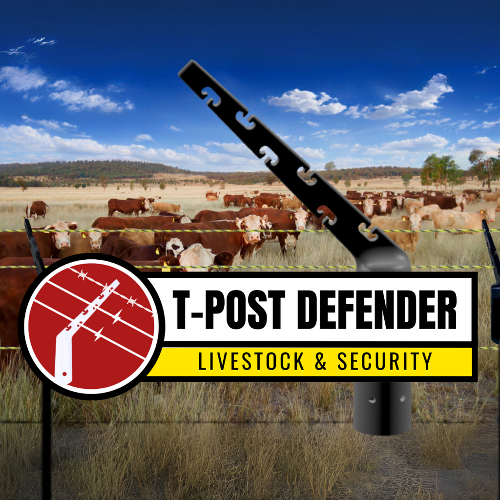 T-Post Defender™ – 100 Pack ~Universal T-Post Fence Topper for Livestock, Garden & Security Fencing