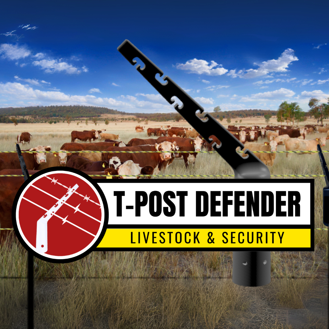 T-Post Defender™ – 100 Pack ~Universal T-Post Fence Topper for Livestock, Garden & Security Fencing